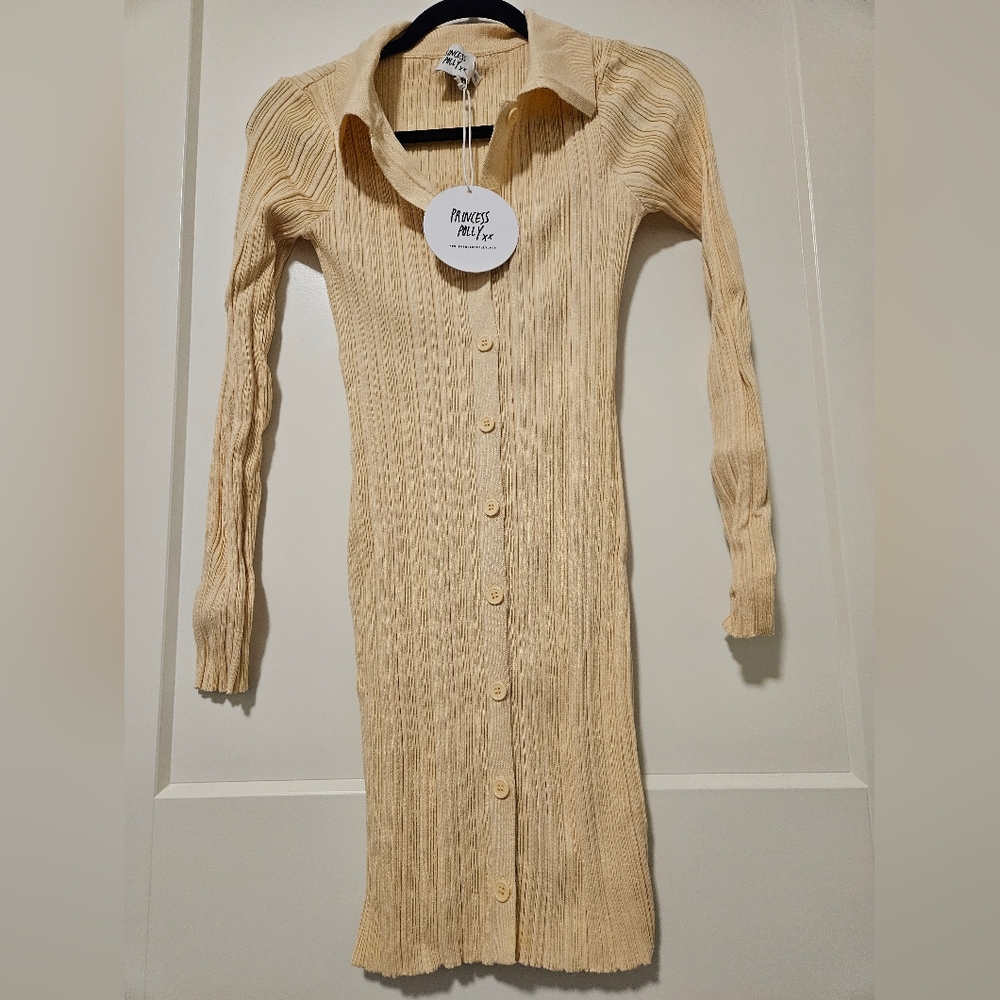 New Princess Polly Janelle Mini Dress in cream